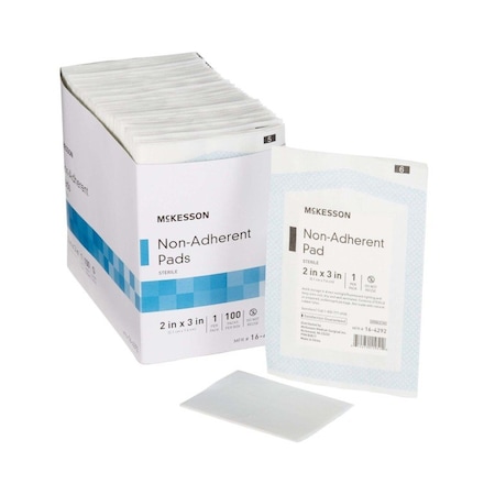 Mckesson Non-Adherent Dressing, 2 x 3 Inch, 100PK 16-4292